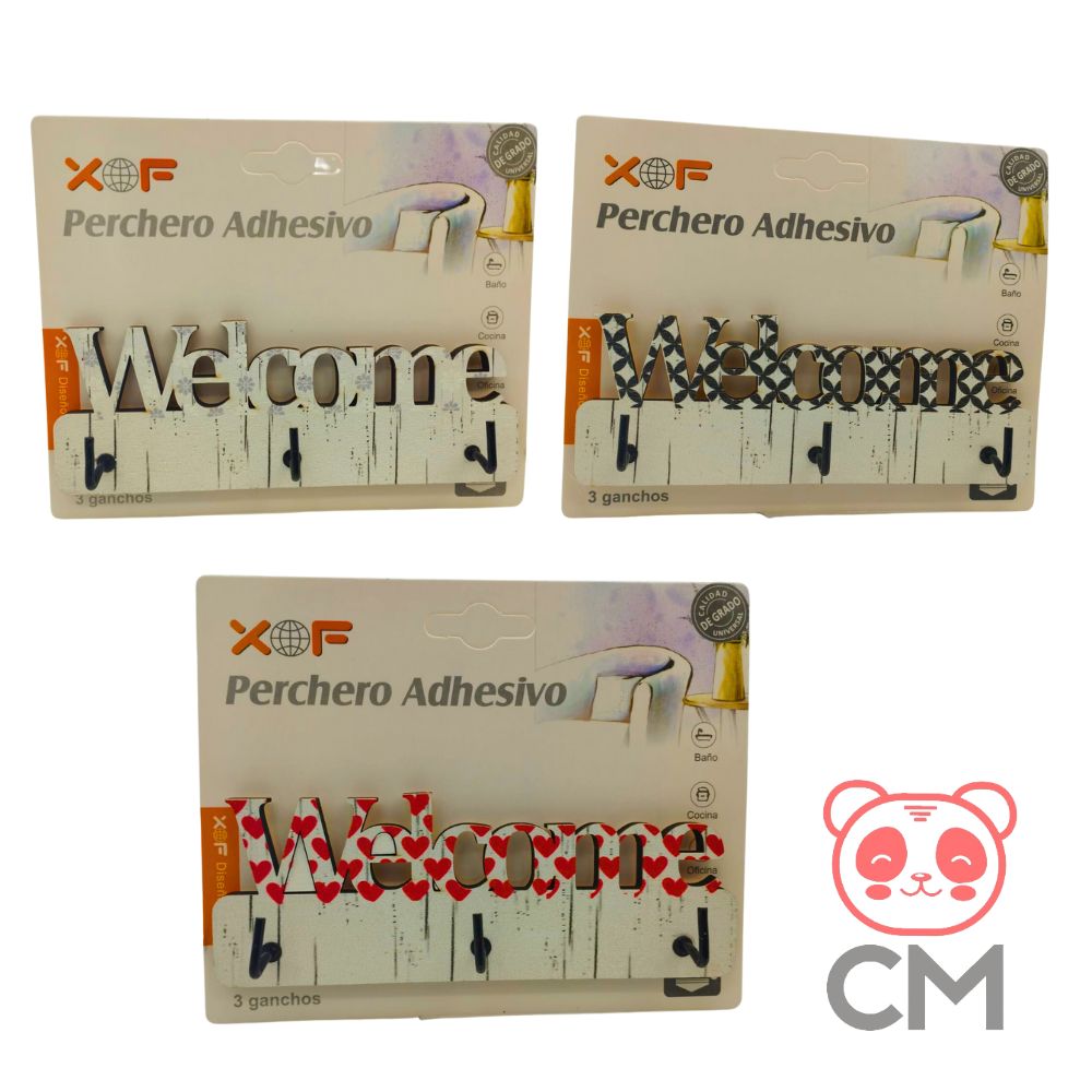 Perchero Adhesivo Welcome – China Market